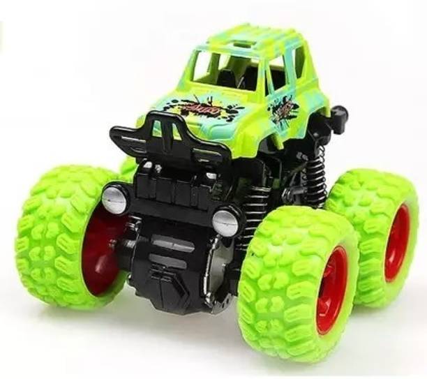 LEGACIES Monster Truck Friction Powered Car Toy 360° Stunt 4wd Cars Push go Truck