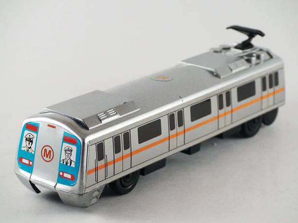 SABIRAT Metro Train - Pull Back Toy - (Pack of 2Pcs, Multicolor )