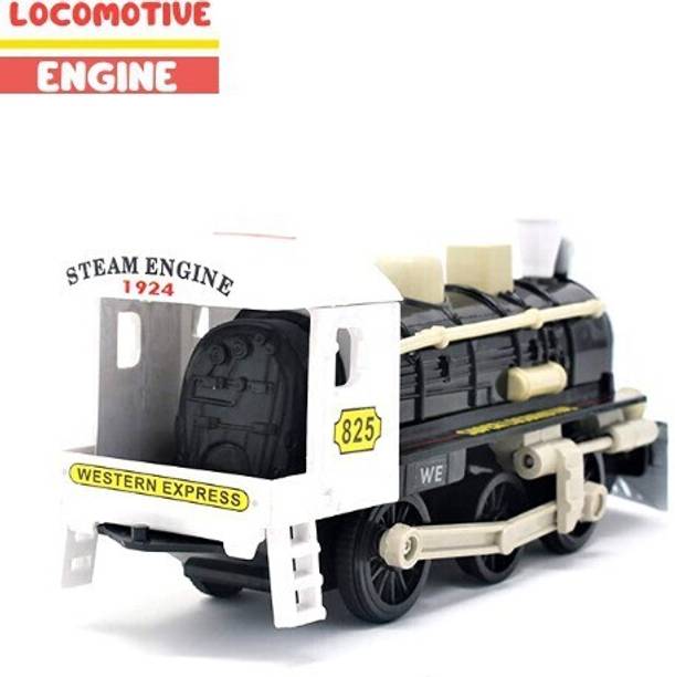 WooZee LOCOMOTIVE ENGINE Miniature Pull Back Engine with Doors Openable