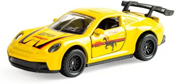 Ratnas Flash GT 977 PRGT Yellow (7933) Sport Racing Car Die Cast Metal 1:64 Scale Model