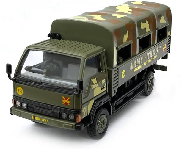Kids creation Army Troop Carrier Pull Back Toy Truck for Kids
