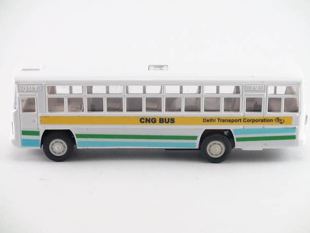SARASI Mini City Bus, Durable Quality, Pull Back, No Sharp Edges
