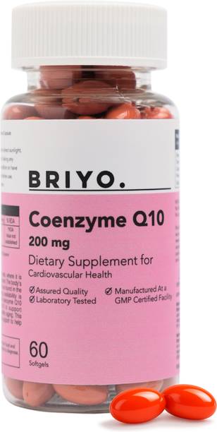 BRIYO CoQ10 - Coenzyme Q10 60 Softgels Formulated To Provide Superior Absorption