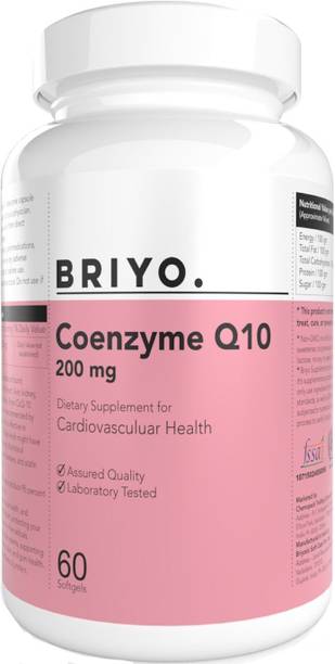 BRIYOSIS CoQ10 - Coenzyme Q10 60 Softgels Formulated To Provide Superior Absorption