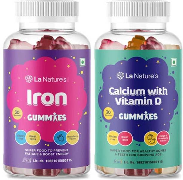 La Natures Iron Gummies with Multivitamins (Calcium and Vitamin D) boosts immunity