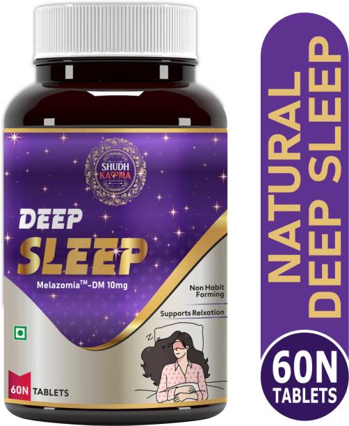 Shudh Kaama Deep Sleep Melatonin 10mg and Tagar 250| Sleeping aid pills for Men and Women