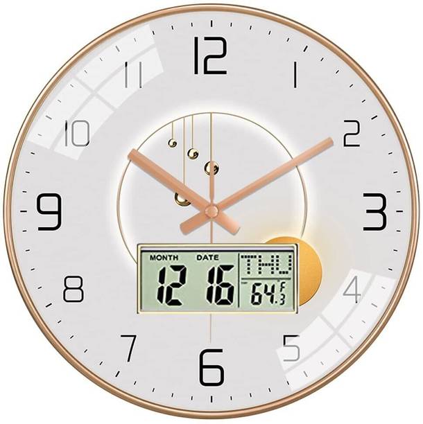 MT BROTHERS Digital 23 cm X 28 cm Wall Clock