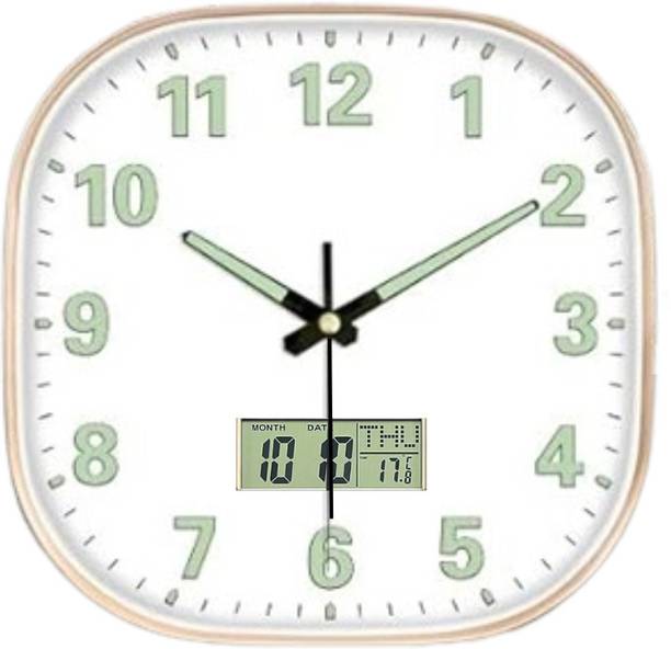 MT BROTHERS Digital 29.5 cm X 29.5 cm Wall Clock