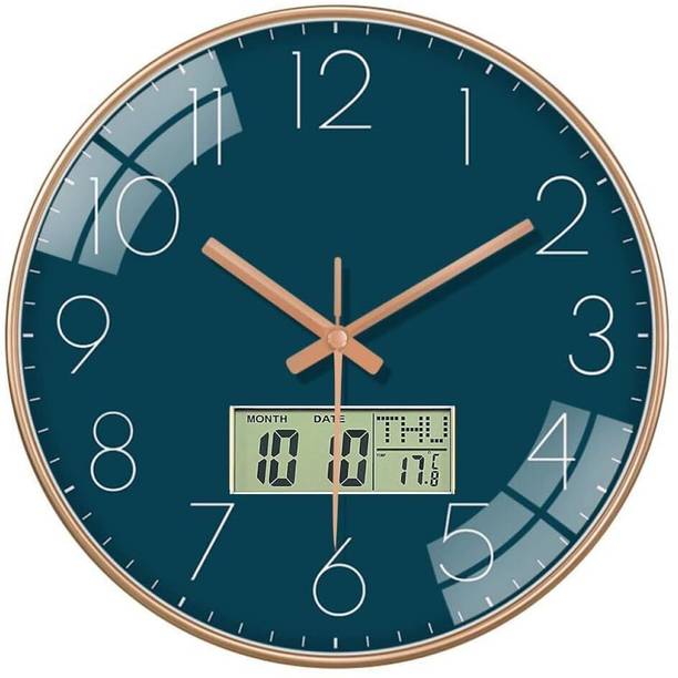 GINOYABROTHERS Analog-Digital 30 cm X 30 cm Wall Clock