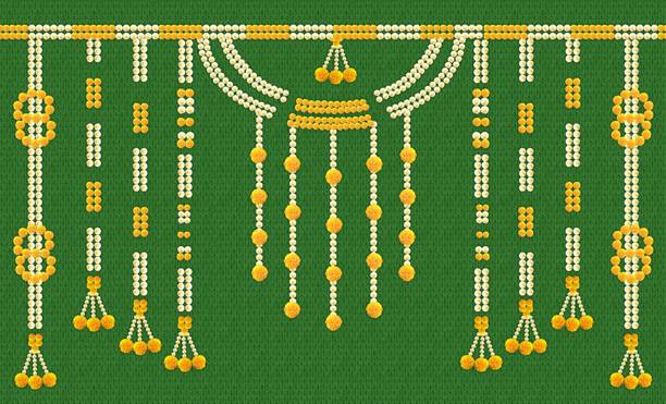 BXA BACKDROP Designer Backdrop decoration Cloth for festival |5*8 FT Altar Cloth