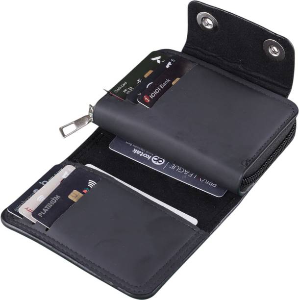 Men Casual, Formal Black Artificial Leather RFID Card ...