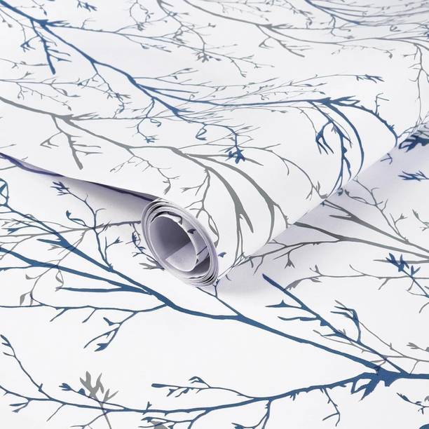 FOKRIM Decorative Blue, White Wallpaper