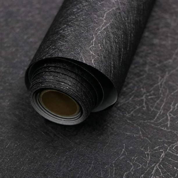 FOKRIM Vinyl Decorative Black Wallpaper
