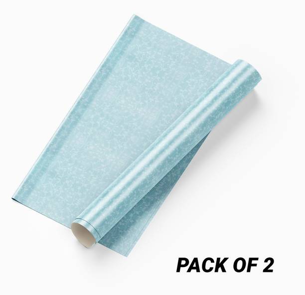 FOKRIM Vinyl Decorative Blue Wallpaper