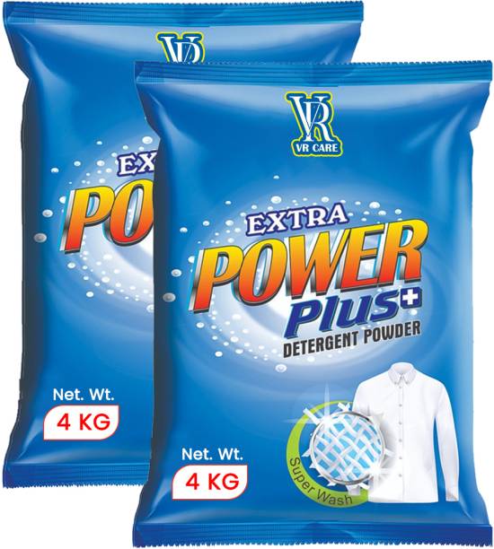 vr care Extra Power Plus+ For Top & Front Load machine, Better Clean Formula Detergent Powder 8 kg