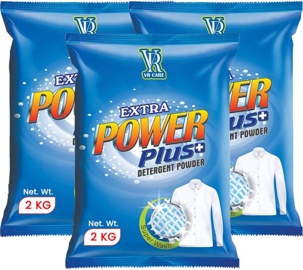 vr care Extra Power Plus+ For Top & Front Load machine, Better Clean Formula Detergent Powder 6 kg