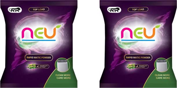 NEU Matic Top Load washing powder [1kg*2] Detergent Powder 2 kg