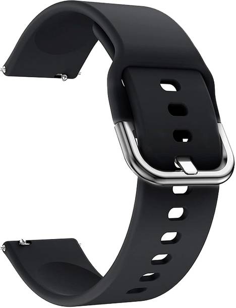 AOnes Silicone Belt Watch Strap with Metal Buckle for Amazfit Bip 3 Smart Watch Strap