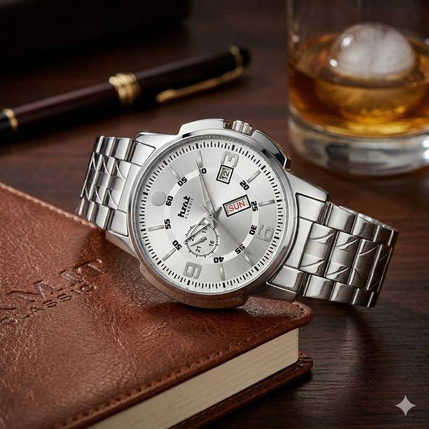 Hrrit Classic 226 Silver Chain Premium Addition 226 Movado Silver Chain Analog Watch  - For Men