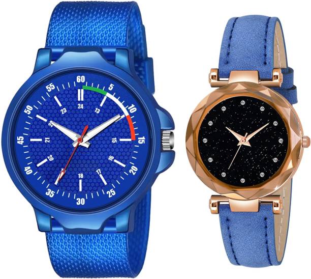 Elegant Matching Couple Analog Watch Combo for Men & Women Analog Watch  - For Couple BH-711