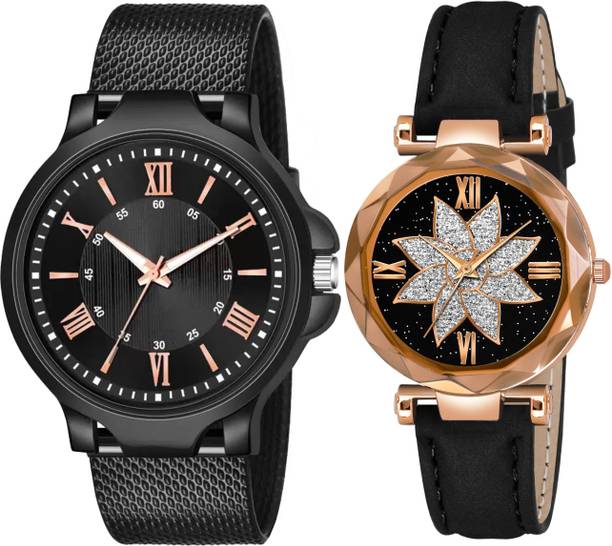 Elegant Matching Couple Analog Watch Combo for Men & Women Analog Watch  - For Couple BH-181