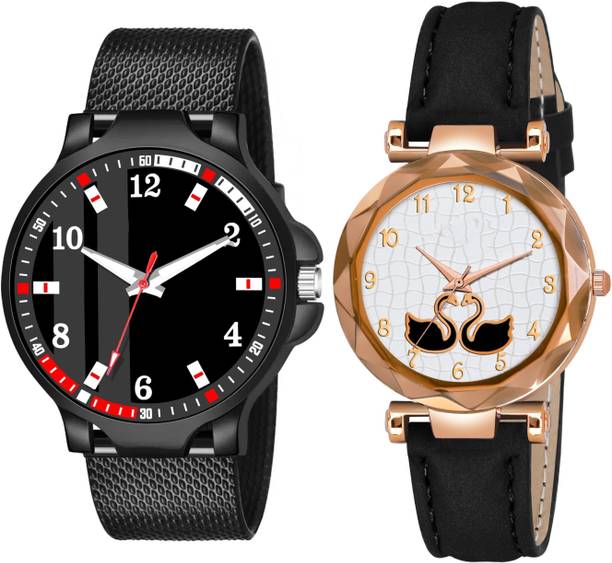 Elegant Matching Couple Analog Watch Combo for Men & Women Analog Watch  - For Couple BH-308