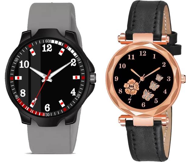 Elegant Matching Couple Analog Watch Combo for Men & Women Analog Watch  - For Couple BH-277
