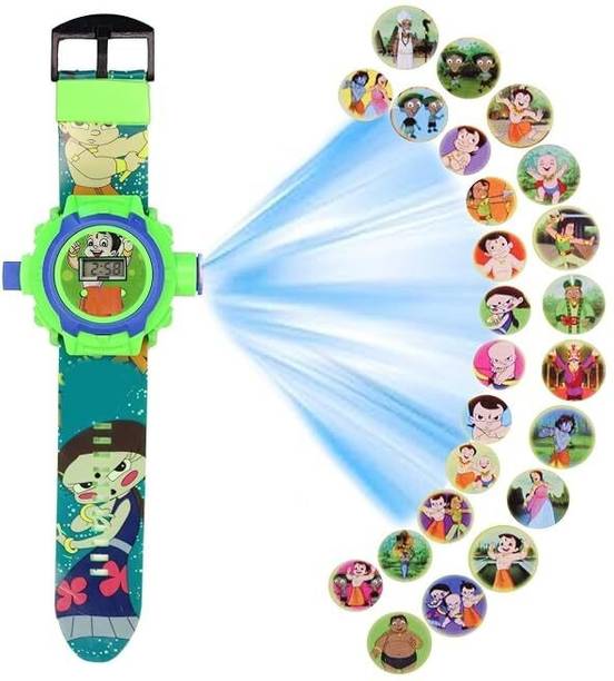 24 Projector Photo Series Digital Spiderman Kids Watch Digital Watch  - For Boys & Girls Digital 24 Images Bhim Projector Wrist Led Watch for Kids