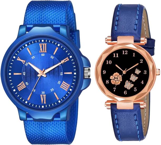 Elegant Matching Couple Analog Watch Combo for Men & Women Analog Watch  - For Couple BH-80