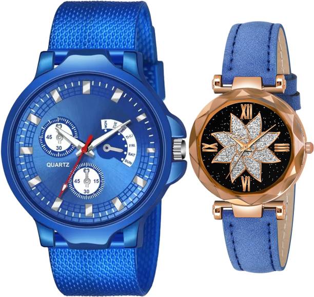Elegant Matching Couple Analog Watch Combo for Men & Women Analog Watch  - For Couple BH-553