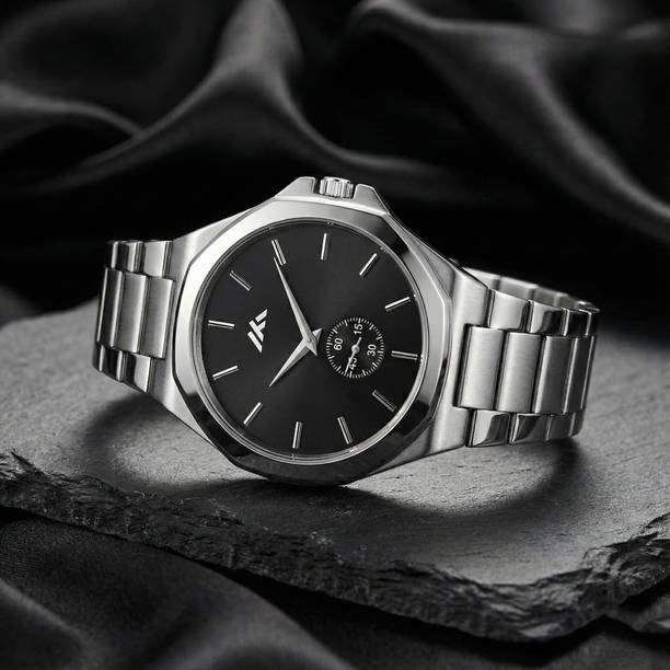 TERIZLA MT-843 Luxury Analog Watch – Integrated Steel Bracelet & Green Face with Sub-Dial Analog Watch  - For Men