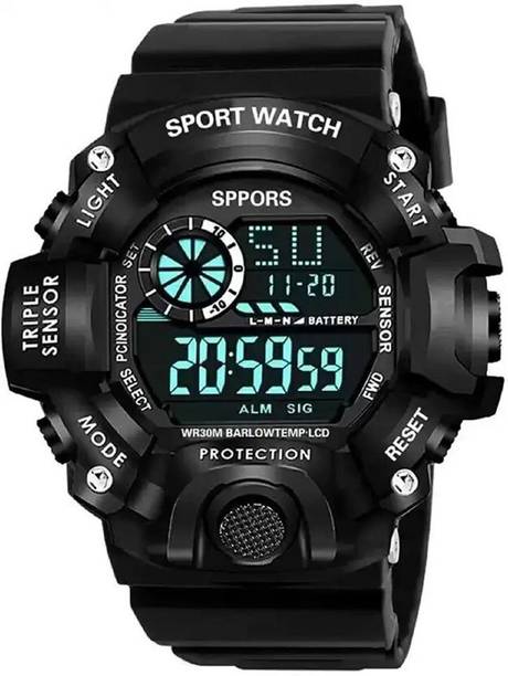 Siraya Blk Sports 001 Sports Digital Series Digital Watch  - For Boys