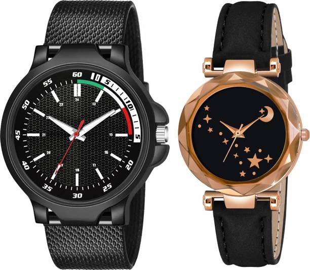 Elegant Matching Couple Analog Watch Combo for Men & Women Analog Watch  - For Couple BH-38