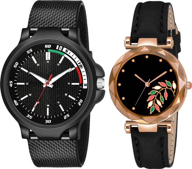 Elegant Matching Couple Analog Watch Combo for Men & Women Analog Watch  - For Couple BH-36