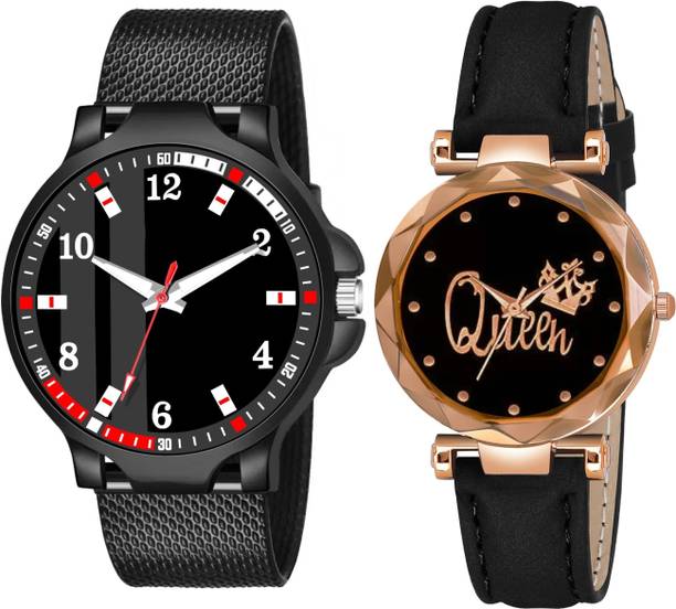 Elegant Matching Couple Analog Watch Combo for Men & Women Analog Watch  - For Couple BH-297