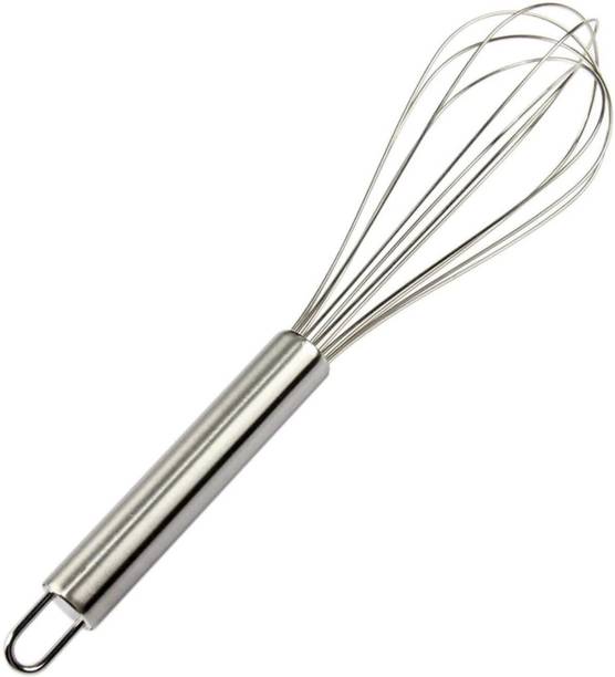 CRYZONE Steel Beater Mixer Blender for Tea, Coffee, Egg, 25 cm Stainless Steel Balloon Whisk