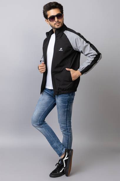 Men Colorblock Bomber Jacket
