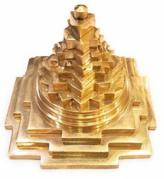 RivuTrendz Brass Meru Shree/Shri Yantram for Diwali/Lakshmi Pooja Brass Yantra Brass Yantra