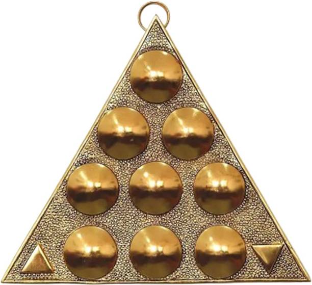 BHAGYA G Vastu Navgrah Yantram Sampoorna Navgraha Triangle Yantra for Vastu Dosh Nivaran Plated Yantra