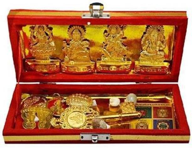 Shree Ganesh Shri Dhan Kuber Lakshmi Yantra Brass Yantra Copper Yantra