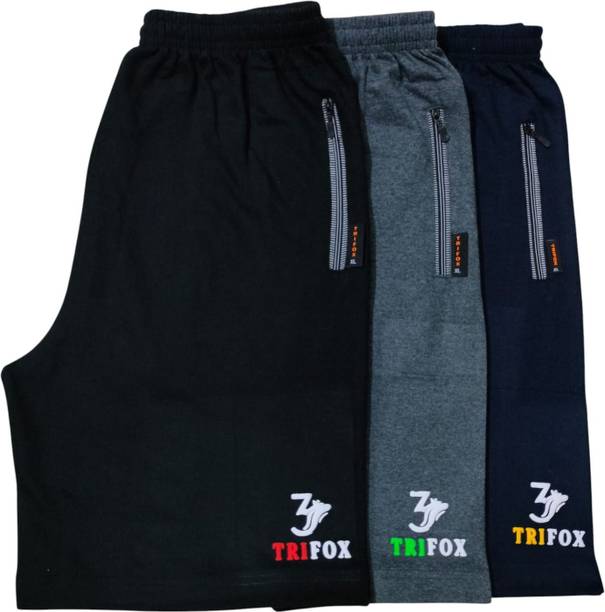 TRIFOX Solid Men Multicolor Casual Shorts
