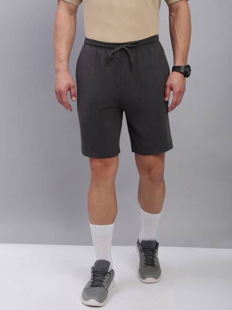 LUX cozi Solid Men Dark Grey Sports Shorts