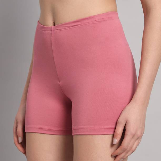 Solid Women Pink Gym Shorts