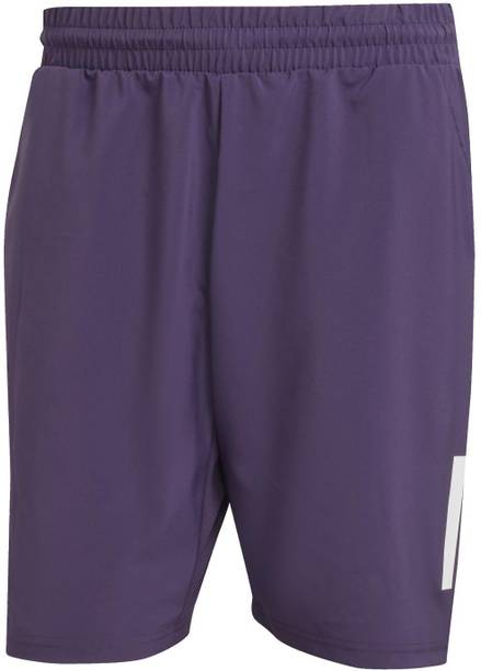 Solid Men Purple Sports Shorts