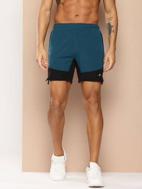 Color Block Men Multicolor Casual Shorts