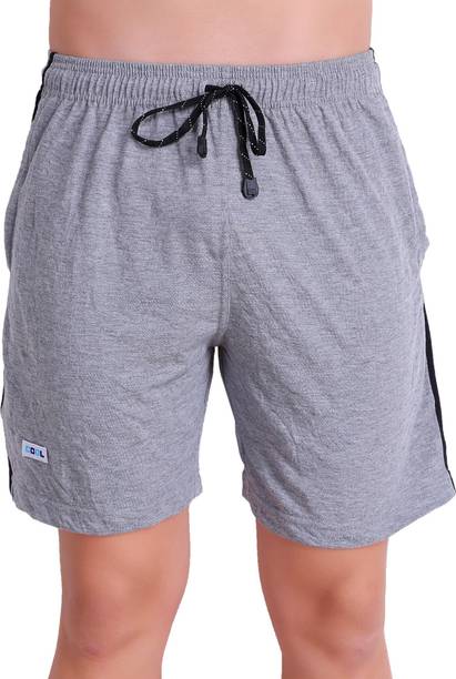 TT Solid Men Grey Bermuda Shorts