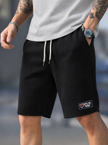 Yazole Solid Men Multicolor Regular Shorts