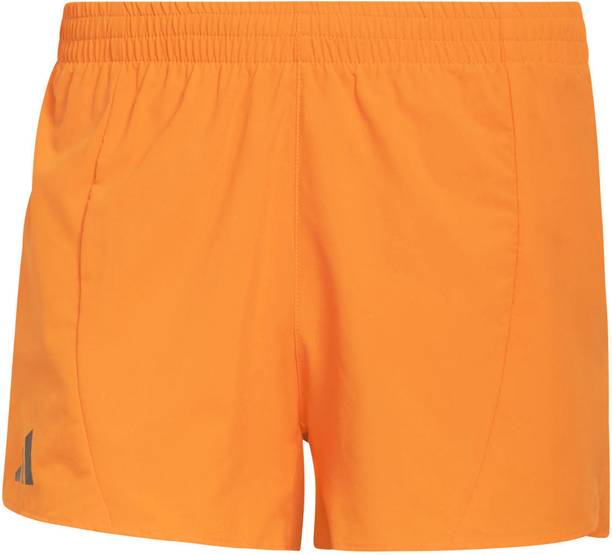 Printed Men Orange Sports Shorts