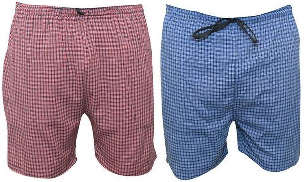 RAGINI ENTERPRISES Checkered Men Multicolor Regular Shorts