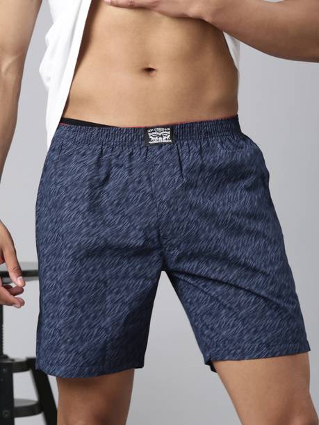LEVI'S Self Design Men Blue Boxer Shorts